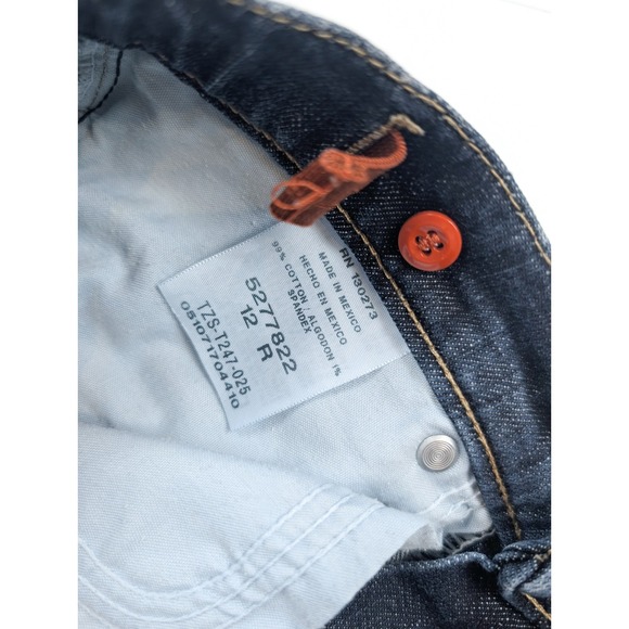 Lee Premium Select Adjustable Waist Blue Denim Straight Leg Jeans  Boy's Size 12 - Picture 5 of 5